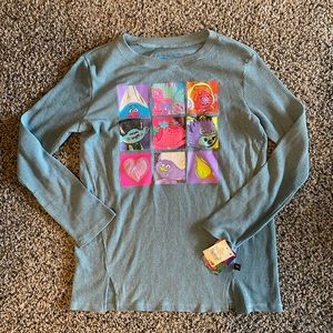 GIRLS SIZE 14/16 long sleeve glitter TROLLS SHIRT!